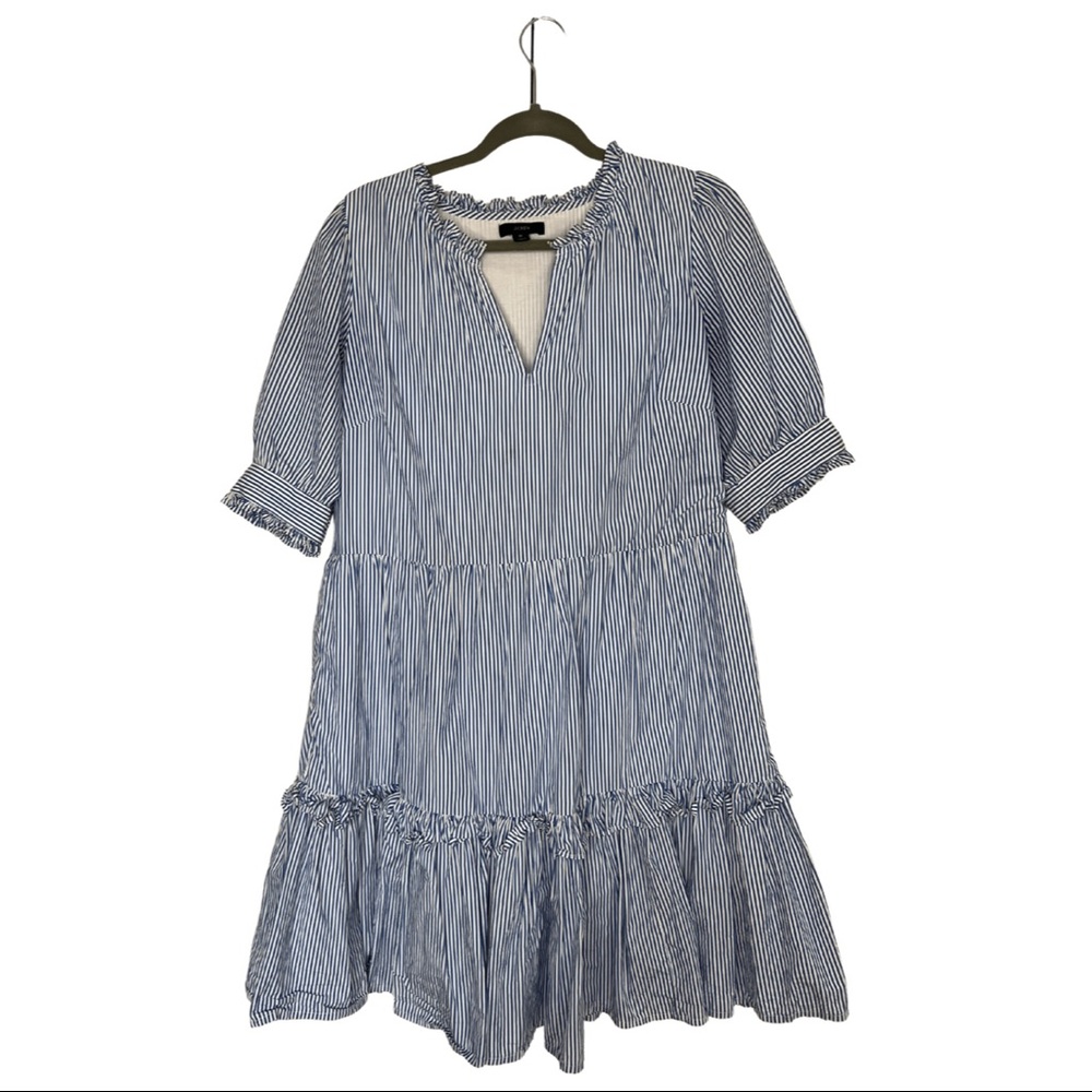 J. Crew Striped Blue Dress